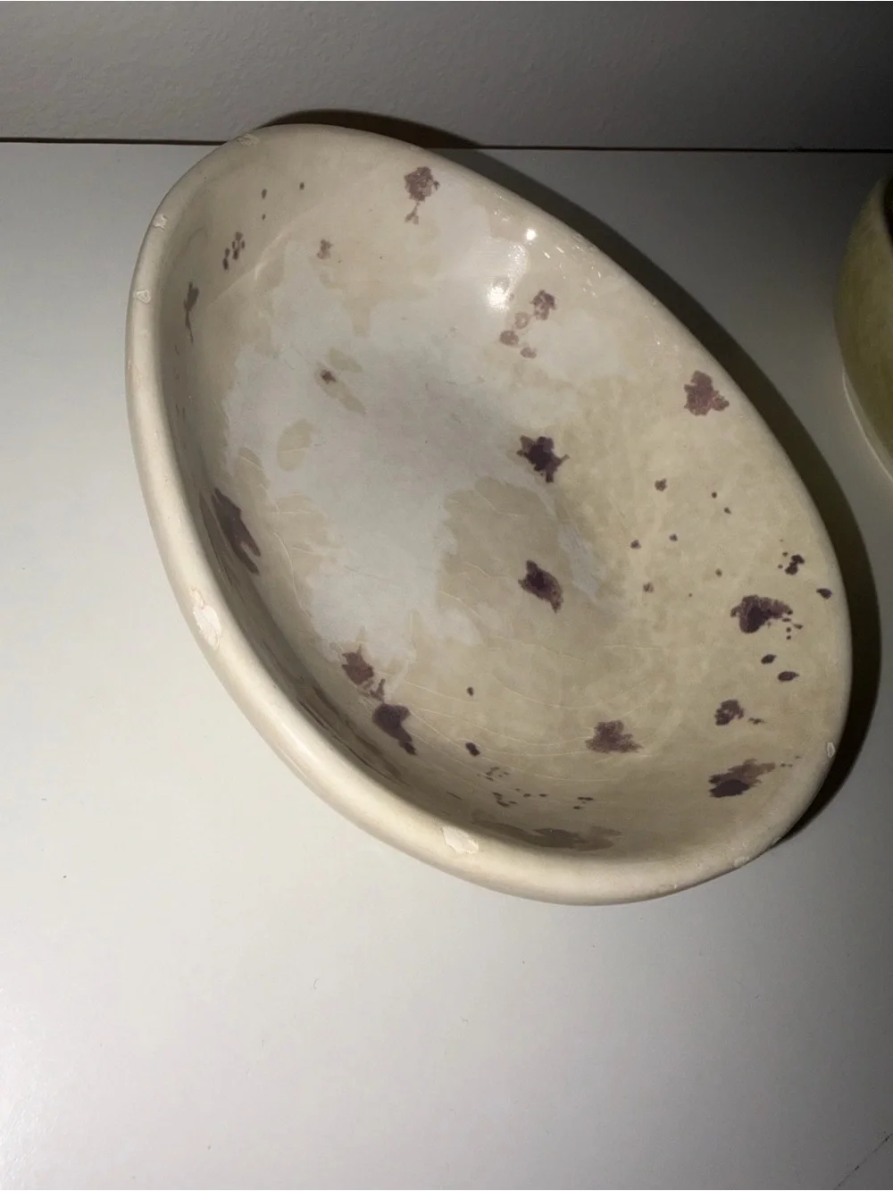 William-Sonoma Speckled Egg Ceramic Bowl, Salt & Pepper Shaker and Plate Set